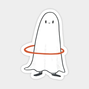 hula hoop ghost Magnet