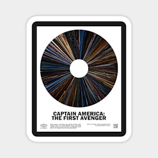 minimal_Captain_America: The First A.venger Warp Barcode Movie Magnet