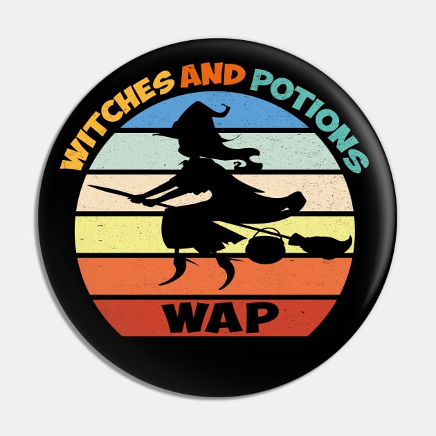 Witches and Potions Pin by MZeeDesigns