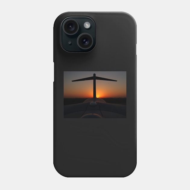 T-tail Sunrise Phone Case by RichardGibb