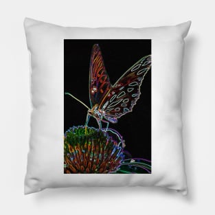 Glowing Butterfly Pillow