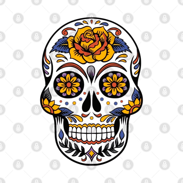 Skull Halloween dia de los muertos by Seasonmeover