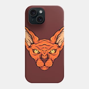 Spooky Sphinx Cat Head Phone Case