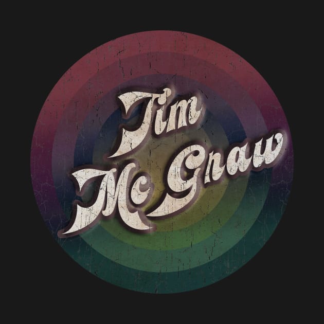 retro vintage circle Tim McGraw by NamaMarket01