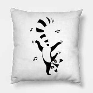 The dancing raccoon with the weird dance Pillow