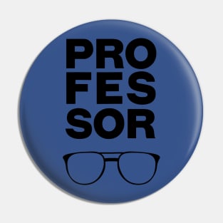 Professor Pro-fes-sor Glasses Pin