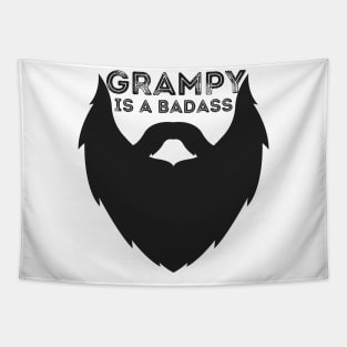 Grampy Is a Badass Funny Grandpa Gift Tapestry