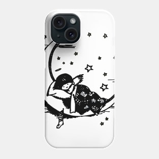 girl on the moon Phone Case