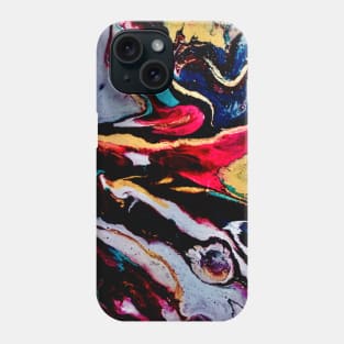 Pouring abstract paint Phone Case