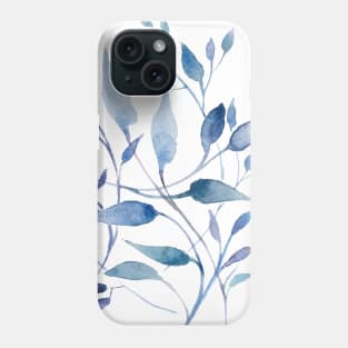 Watercolor leaves Phone Case