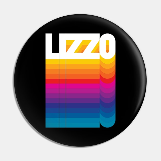 Retro Lizzo Proud Name Personalized Gift Rainbow Style Pin by Time Travel Style