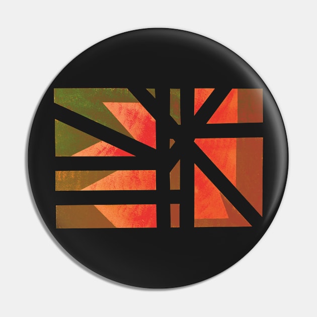 View of  Abstract Christmas flower in Orange hue Pin by BlackArtichoke