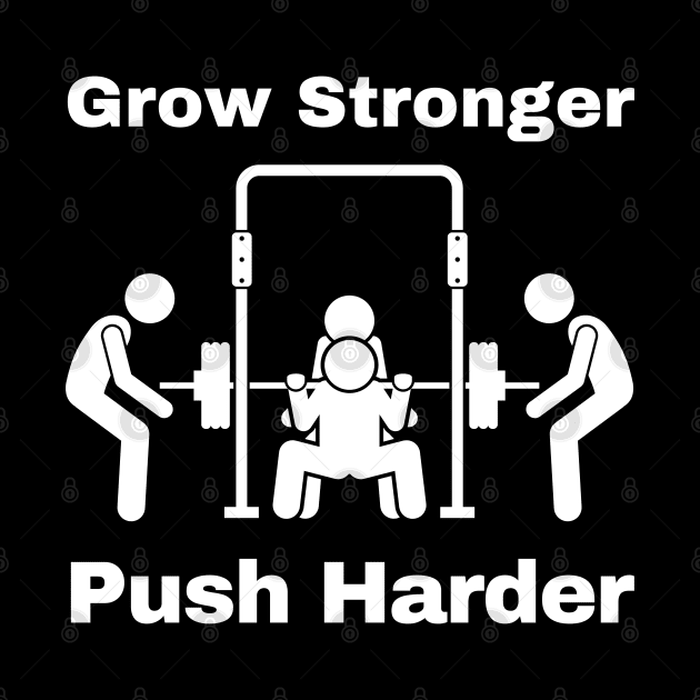 Grow stronger puch harder by Patterns-Hub