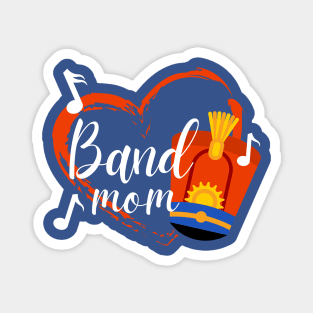 Marching Band Mom Shako Heart Magnet