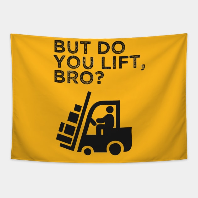 Forklift Operator Heavy Machinery Tapestry by OakIslandMystery