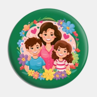 A Mother's Treasure, Son and Daughter Creating Memories Pin