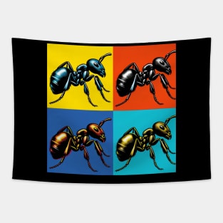 Pop Black Garden Ant Art - Cool Insect Tapestry