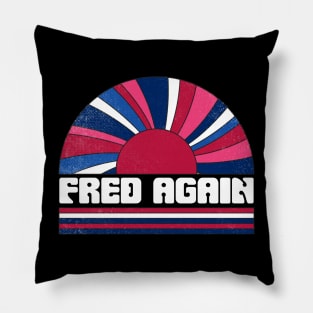 Fred Proud Name Personalized Retro Flowers Beautiful Pillow