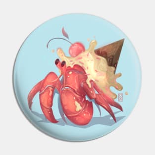 Ice Cream Crab Pin