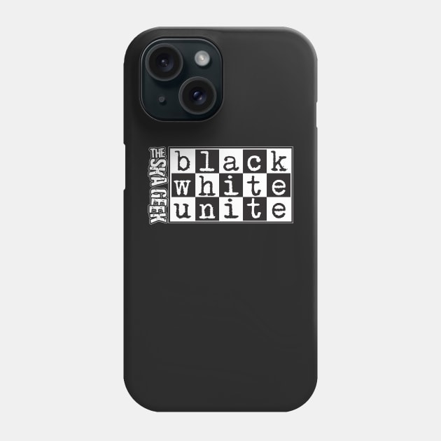 Black White Unite Phone Case by VOLPEdesign