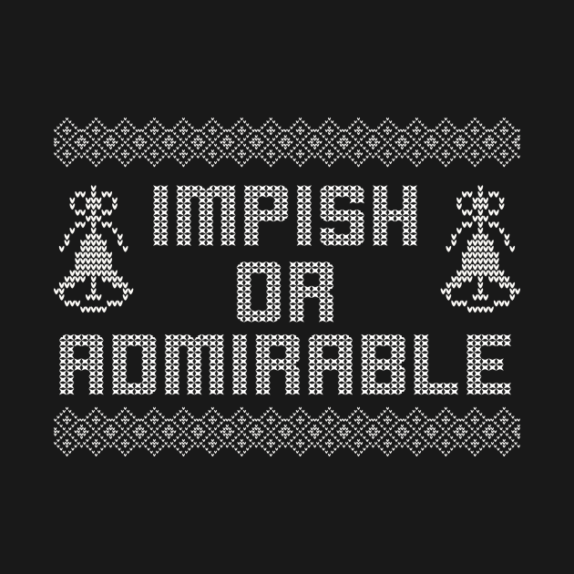 Impish Or Admirable Belsnickel Funny Office Christmas Dwight Schrute by graphicbombdesigns