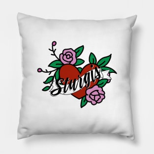 Tattoo style Sturgis motorcycle rally Pillow