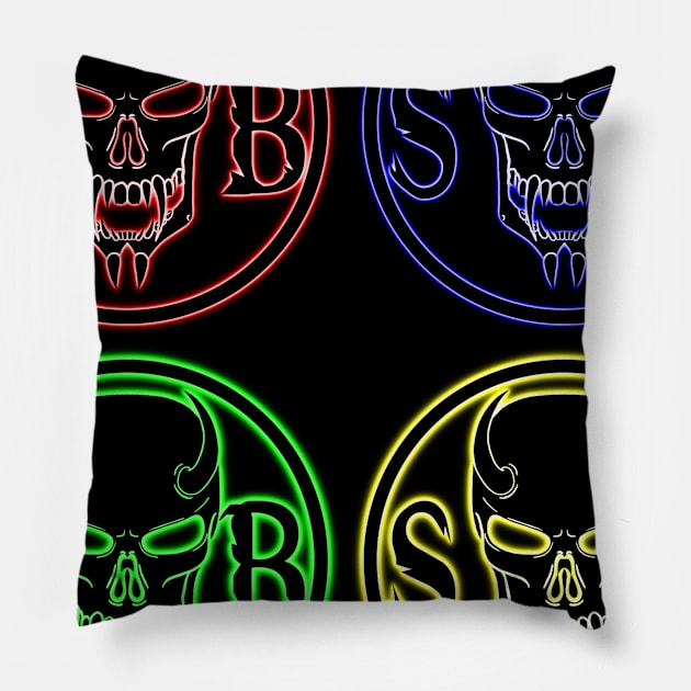 4 Color SB Logo design Pillow by SolaceBetrayal