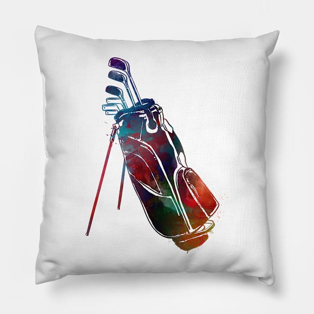 Golf player sport #golf #sport Pillow by JBJart