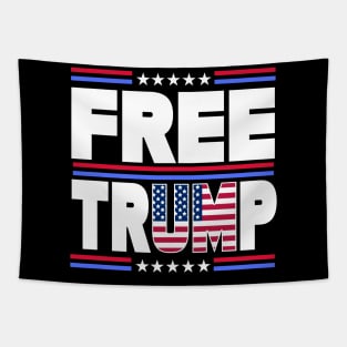 Funny "FREE TRUMP" Political Design Tapestry