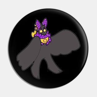 Intersex Mothman Pin