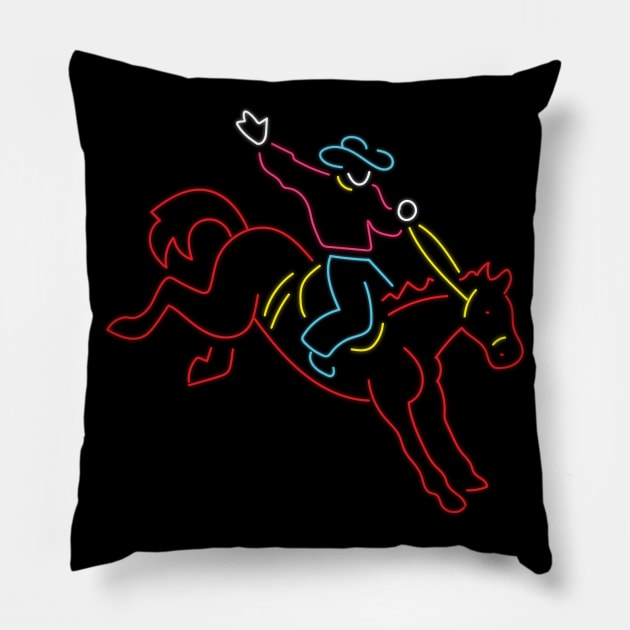 Rodeo Cowboy Light Design Pillow by KC Happy Shop