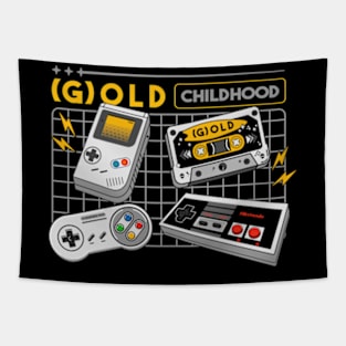 gold childhood Tapestry