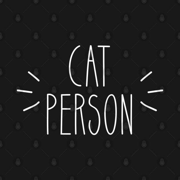 Cat Person | Simple | White by PrinceSnoozy