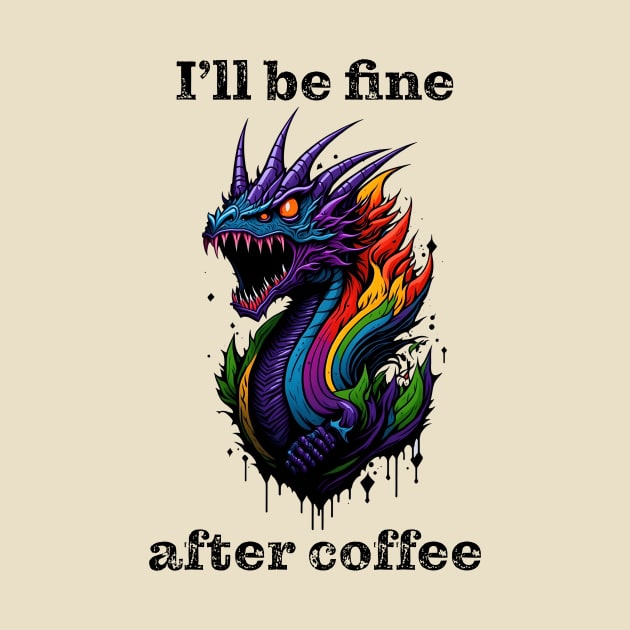 Coffee Dragon by Whole Lotta Pixels