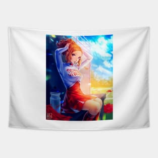 Cheerleader Haru Okumura Tapestry