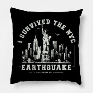 I survived the nyc earthquake Pillow