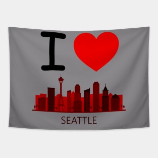 I HEART SEATTLE Tapestry