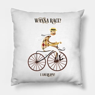 Wanna race? I am ready! Pillow