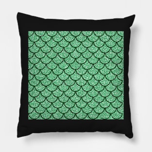 Mermaid Scales Faux glitter Pillow