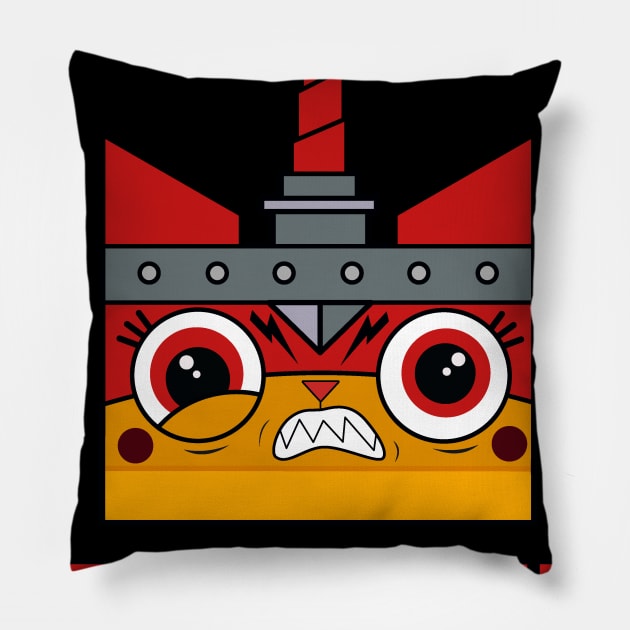 Lego unkitty Pillow by BrainDrainOnly