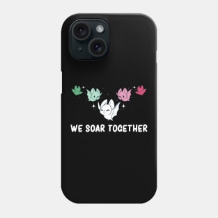 Subtle Abrosexual Pride Flag Cute Kawaii Bat Phone Case