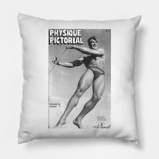 PHYSIQUE PICTORIAL - Vintage Physique Muscle Male Model Magazine Cover Pillow