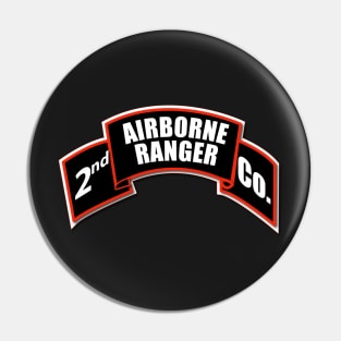 2nd Ranger Infantry Company - Airborne Scroll Pin