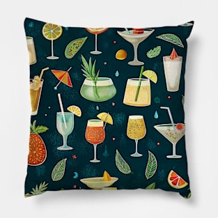 Summer Cocktails Pillow