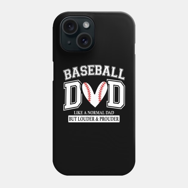 Baseball Dad Like A Normal Dad But Louder And Prouder Phone Case by Jenna Lyannion