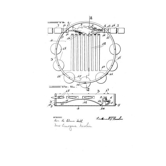 Tambourine Drum vintage patent drawing by skstring