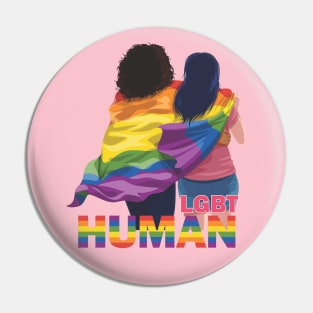 Human LGBT Pin