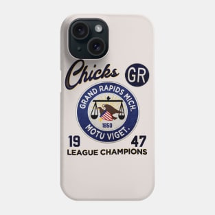 Grand Rapids Chicks • AAGPBL Patch • Grand Rapids, Michigan Phone Case