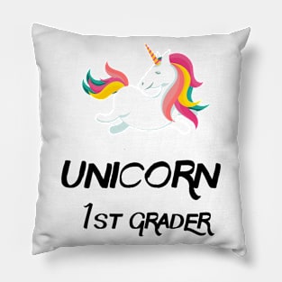 Back To School Trendy Unicorn Lover Gift For Girls - Unicorn 1st Grader Pillow