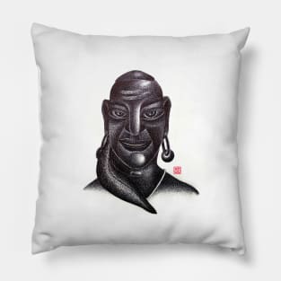 Indian Pandit Portrait Pillow